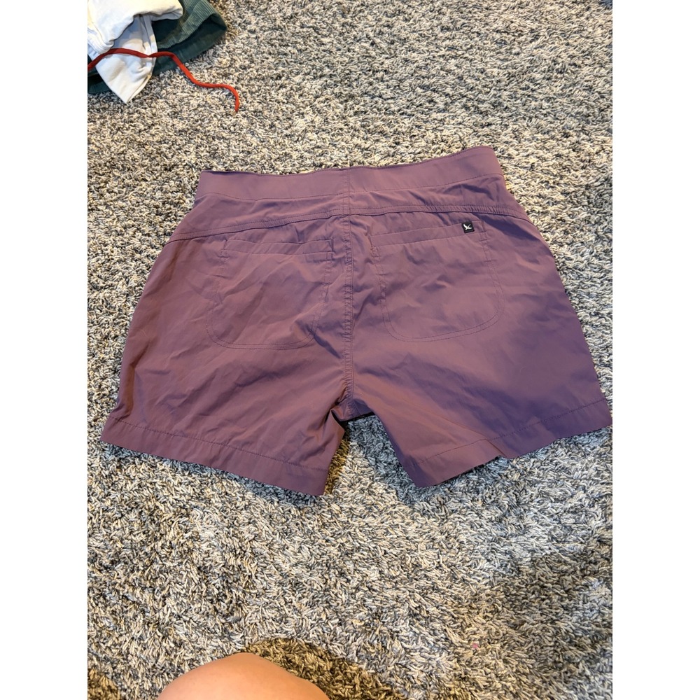 Eddie Bauer Women 6 Purple Horizon Guide Hiking Shorts Stretch Nylon Plum - Picture 2 of 5